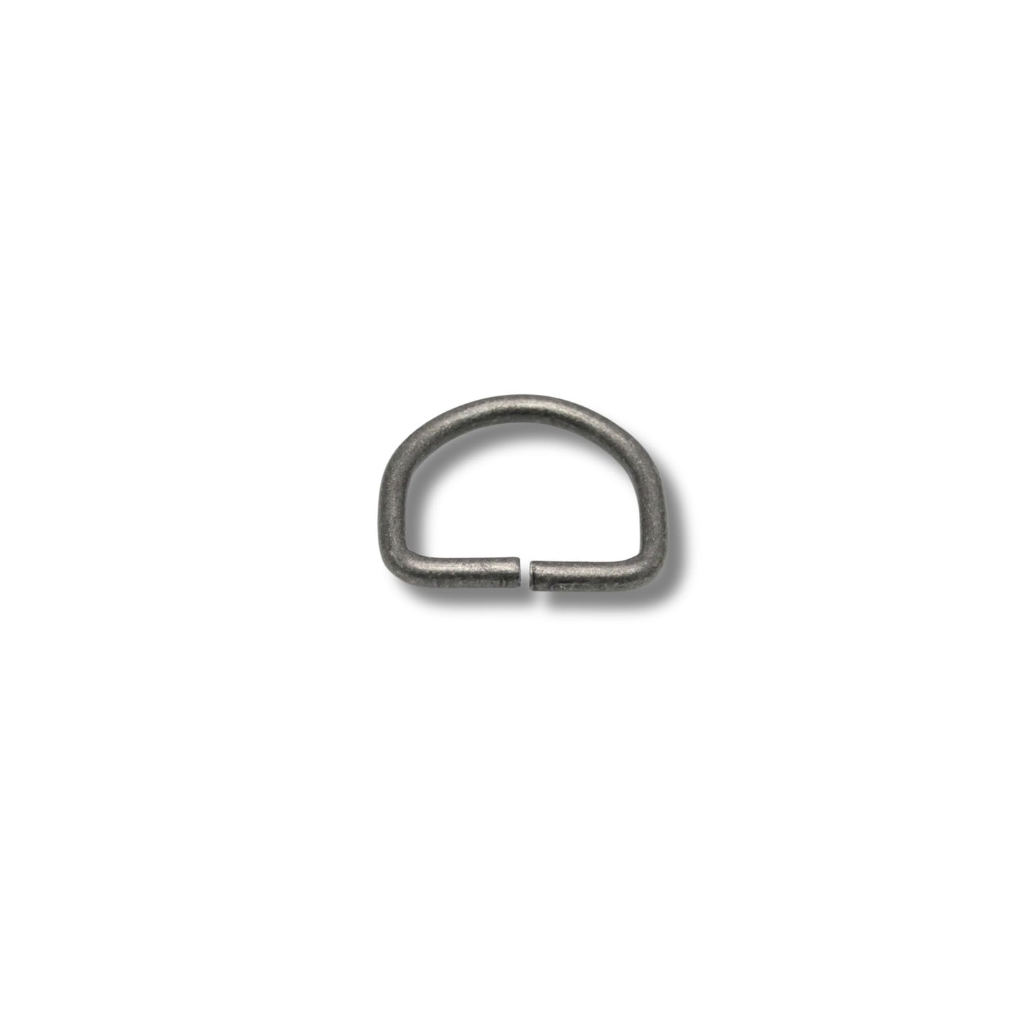 D-ring ongelast oud nikkel 30mm