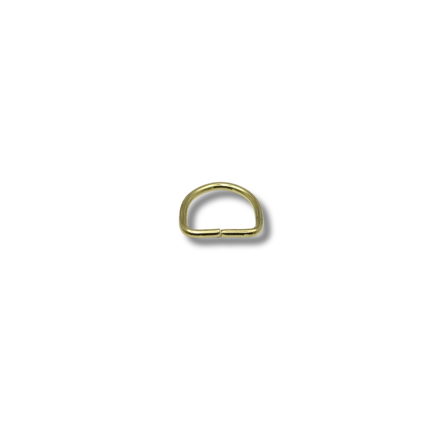 D-ring ongelast goud 20mm