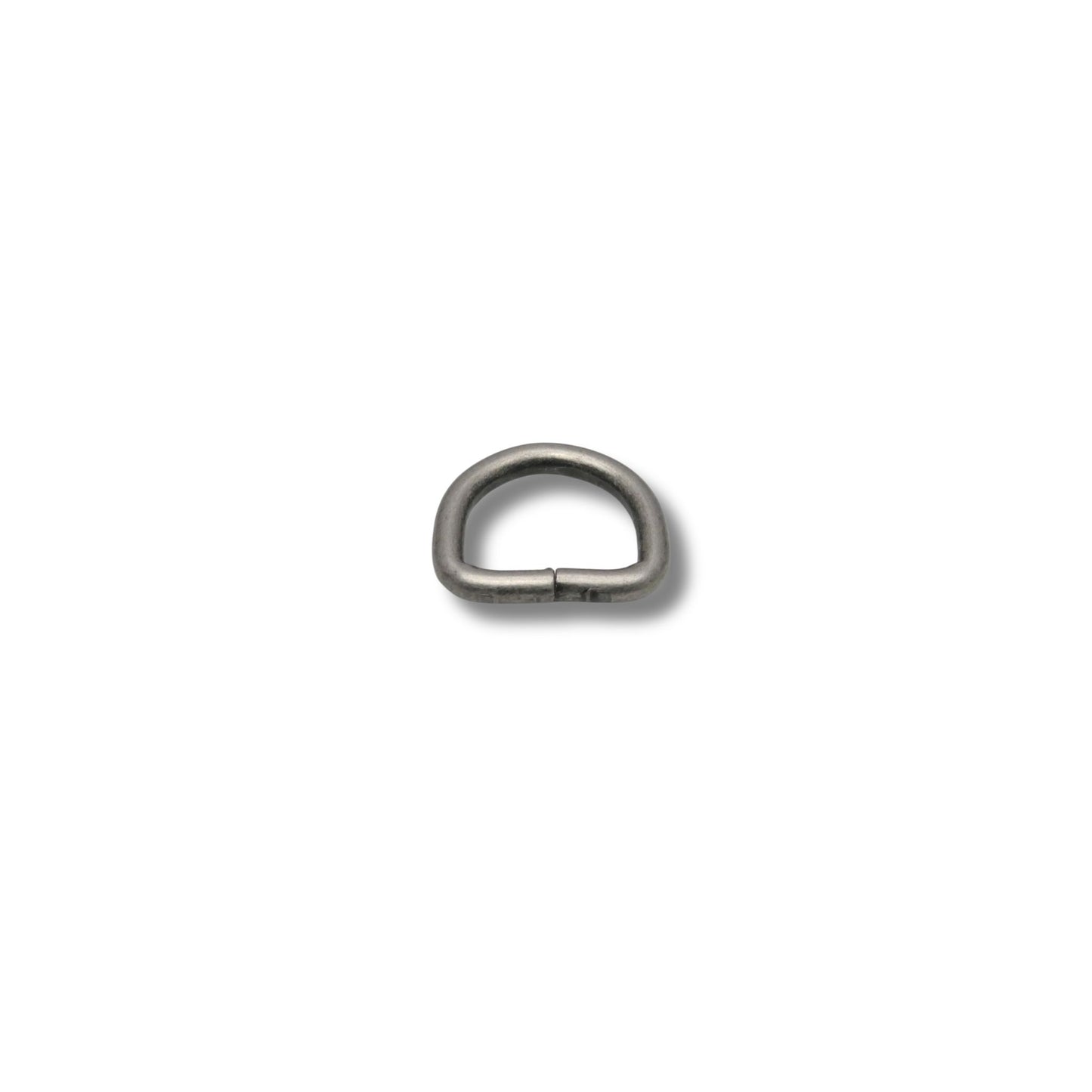 D-ring ongelast oud nikkel 20mm