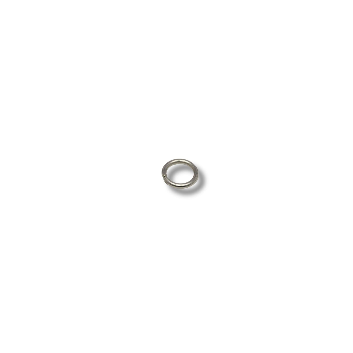 Ring ongelast nikkel 10 mm