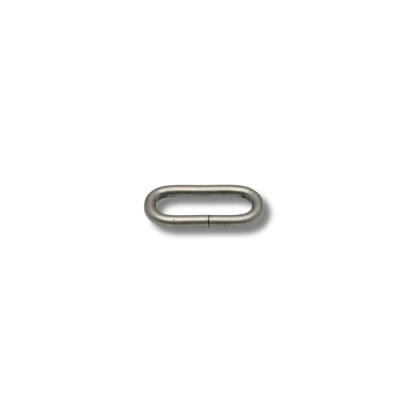 Ring ovaal ongelast oud nikkel 30mm