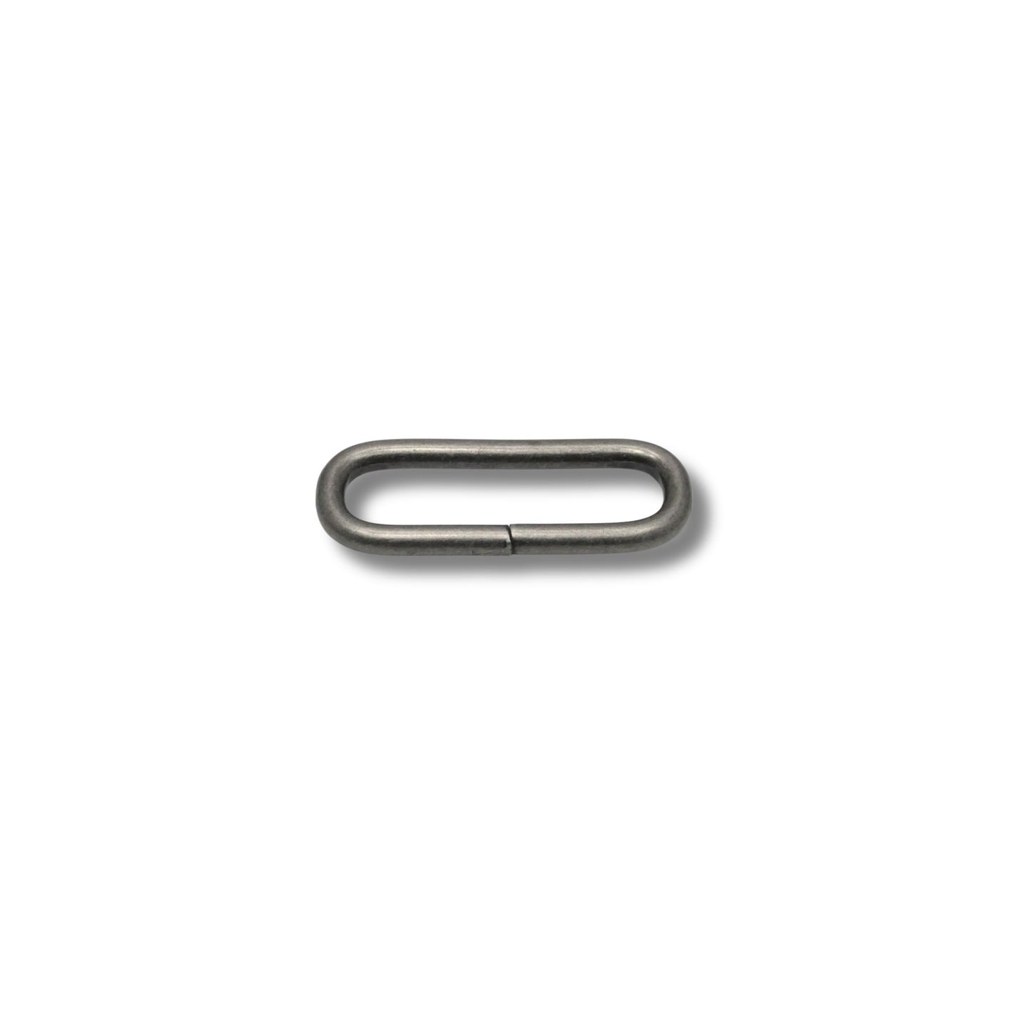 Ring ovaal ongelast oud nikkel 40mm