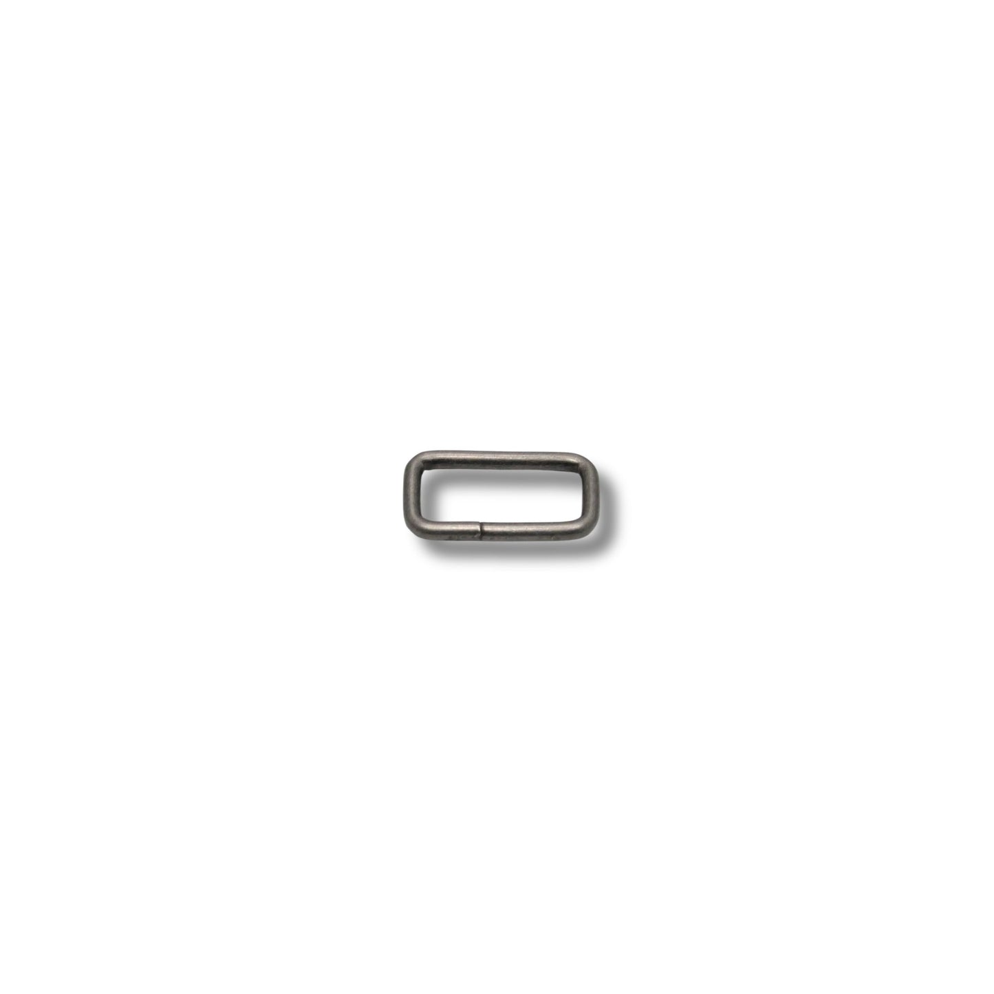 Ring rechthoek ongelast oud nikkel 20mm