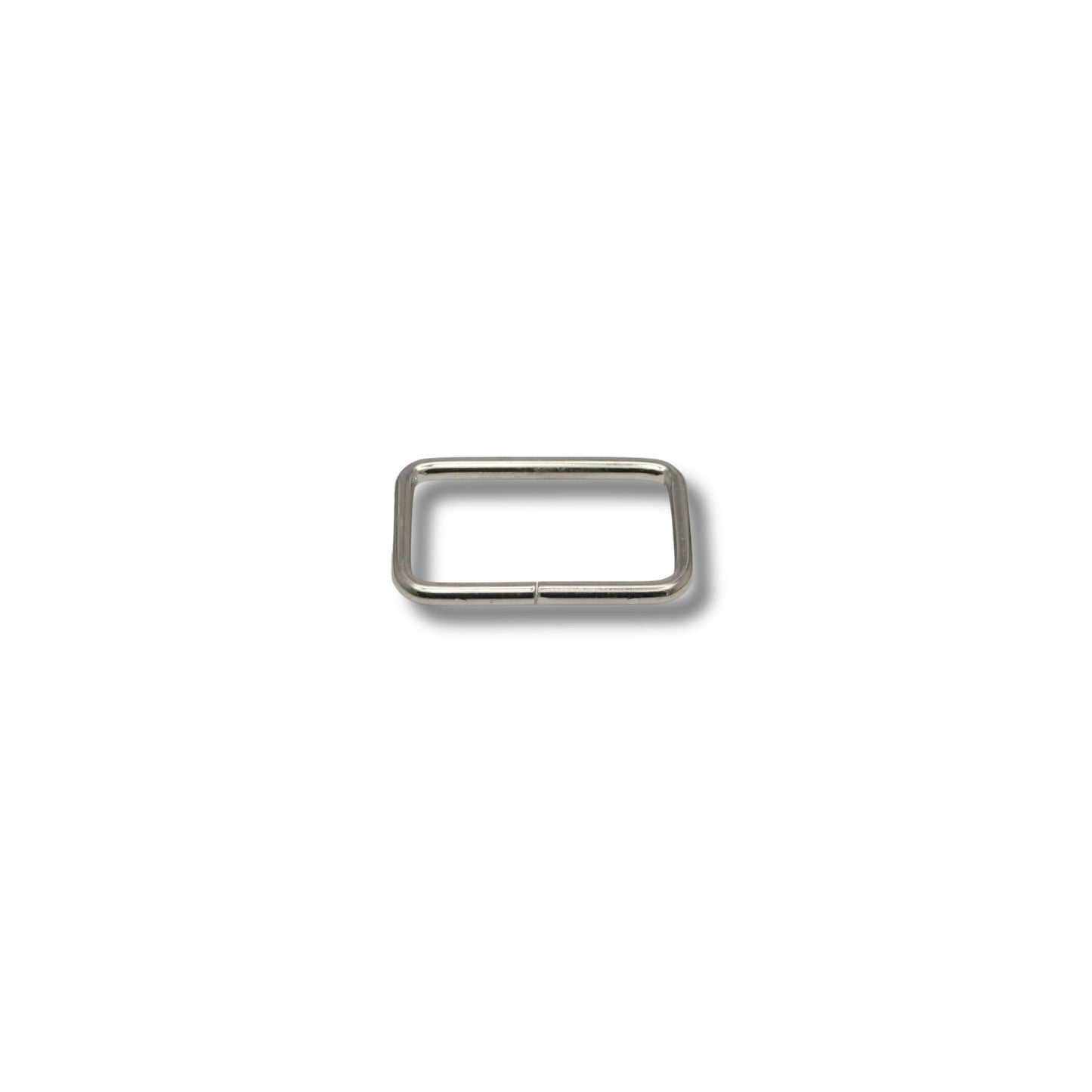 Ring rechthoek ongelast nikkel 30mm