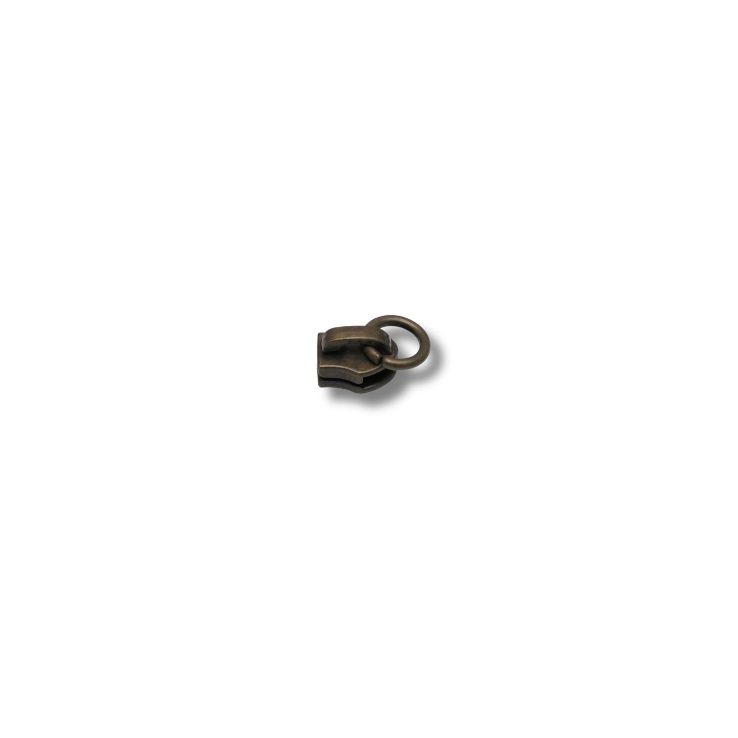 Trekker oud goud met ring voor rits 5mm