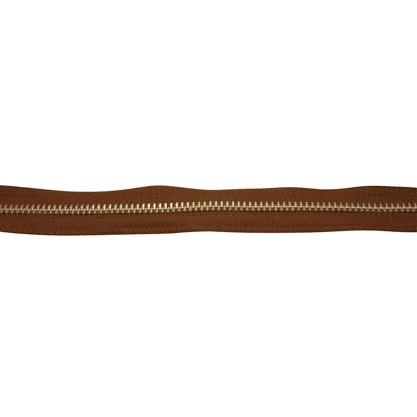 Rits YKK 5mm bruin/nikkel