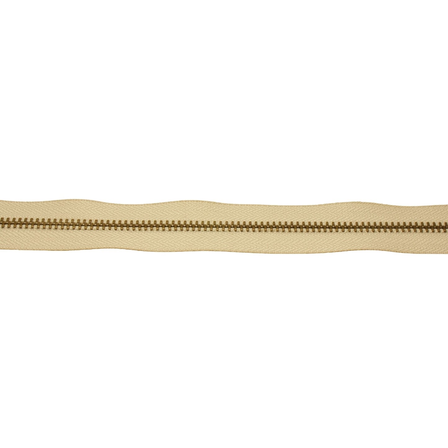 Rits YKK 5mm creme/oud goud