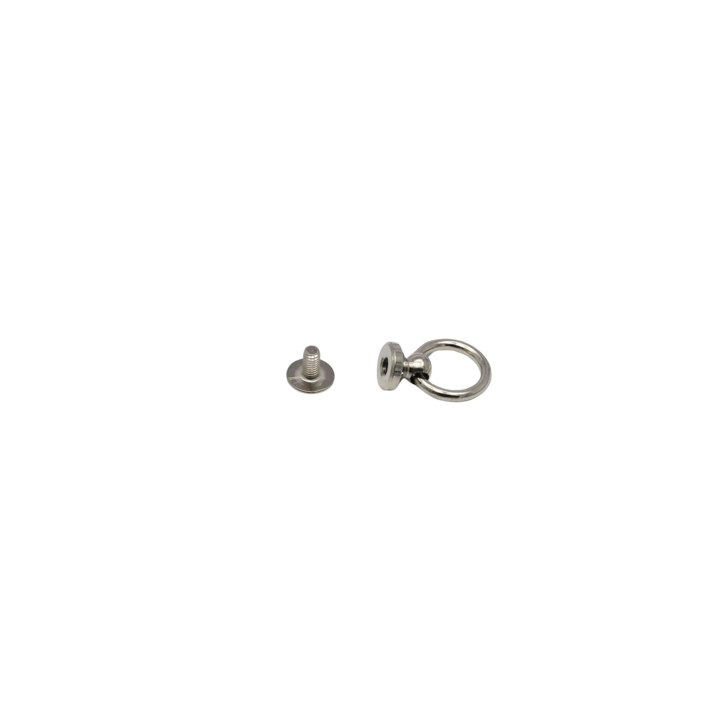 Geweerknop met ring nikkel