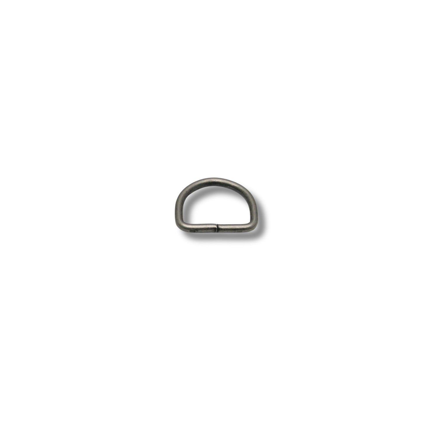 D-ring ongelast oud nikkel 20mm