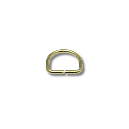 D-ring ongelast goud 30mm