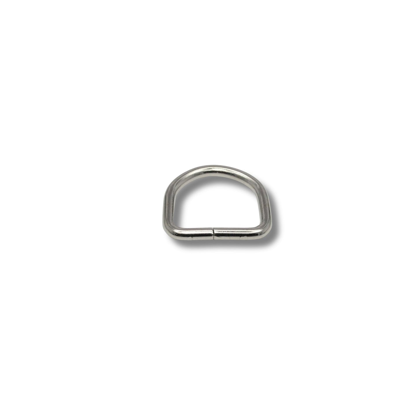 D-ring ongelast nikkel 25mm