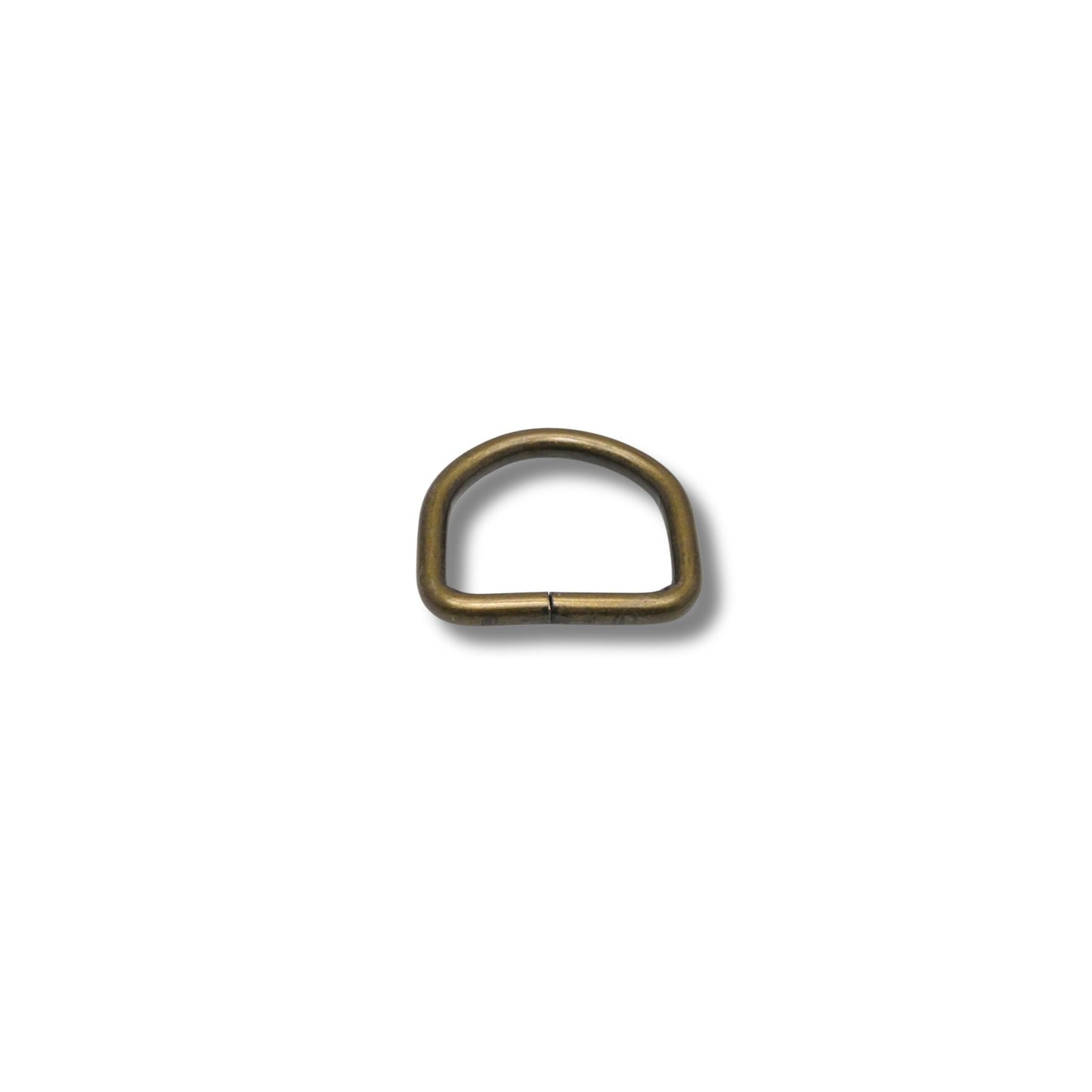 D-ring ongelast oud goud 25mm