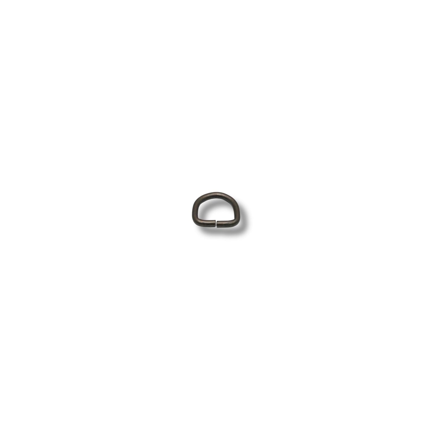 D-ring ongelast oud goud 10mm
