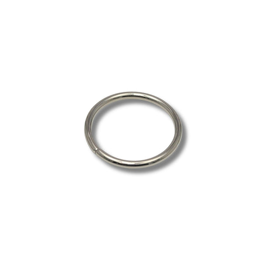 Ring ongelast nikkel 40 mm