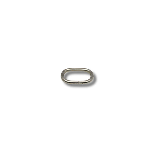 Ring ovaal ongelast nikkel 20mm