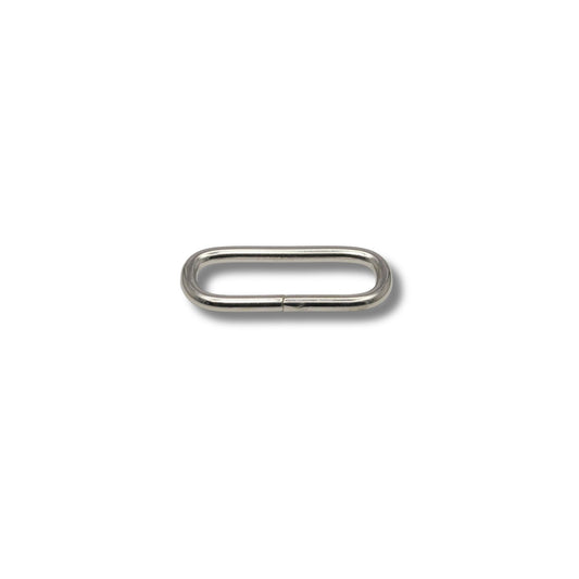 Ring ovaal ongelast nikkel 40mm