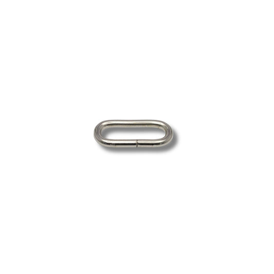 Ring ovaal ongelast nikkel 30mm