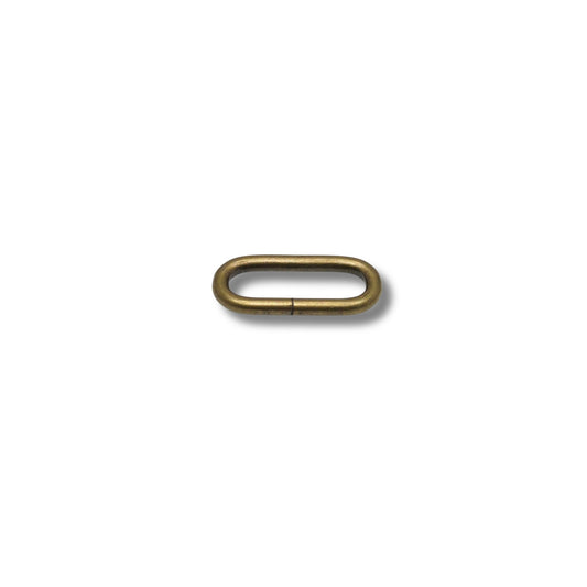 Ring ovaal ongelast oud goud 30mm