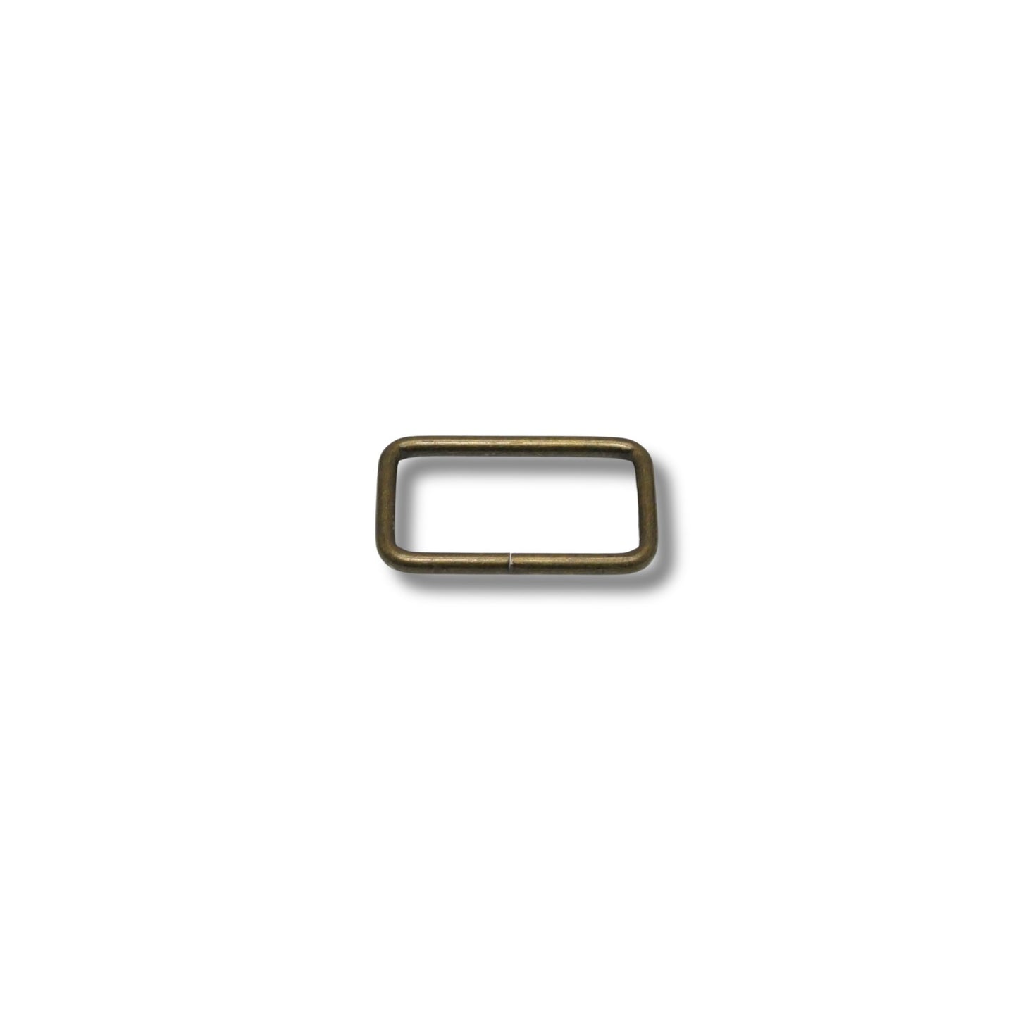 Ring rechthoek ongelast oud goud 30mm