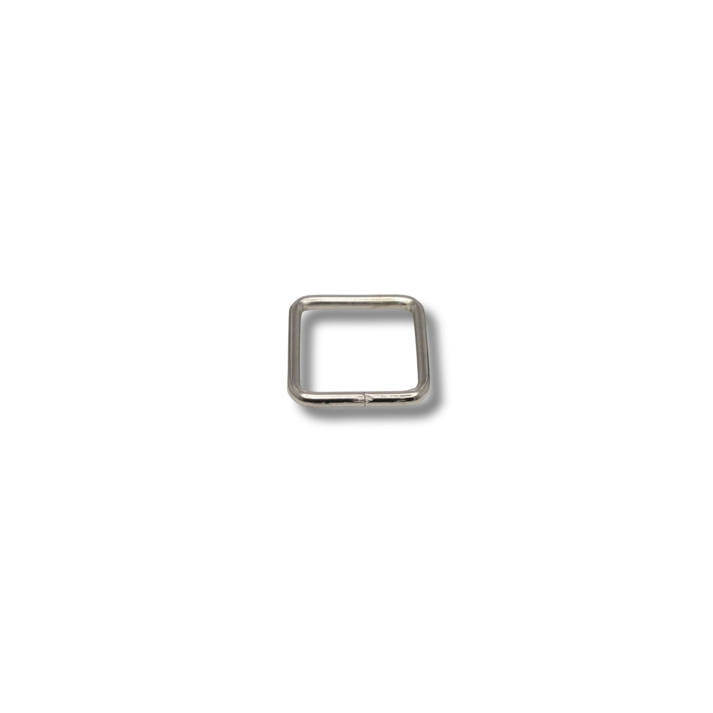 Ring vierkant ongelast nikkel 20mm