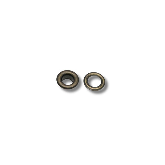 Zeilring oud goud 7mm (100)