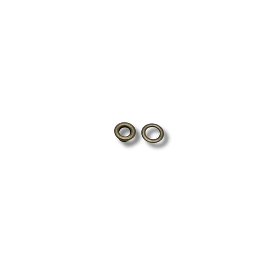 Zeilring oud goud 4mm (100)