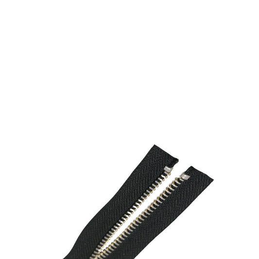 Topstop metalen rits nikkel en oud goud (20)