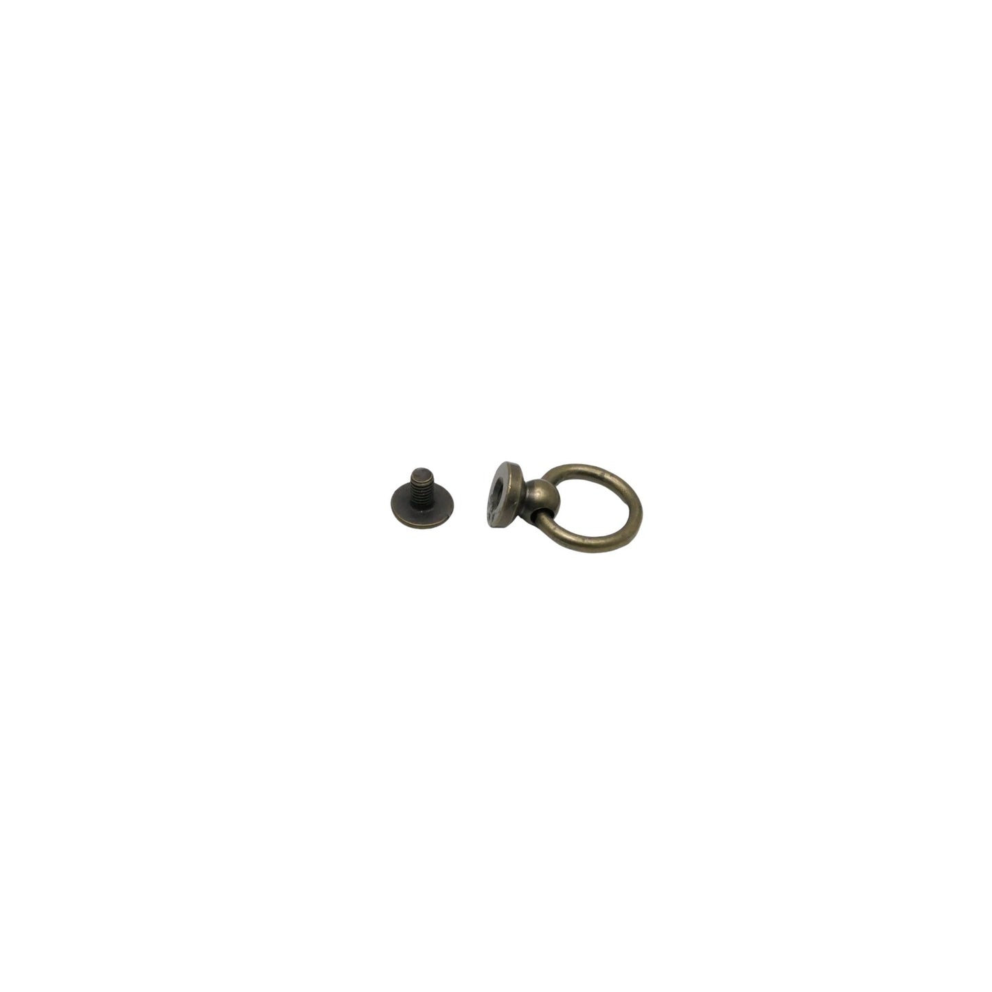 Geweerknop met ring oud goud